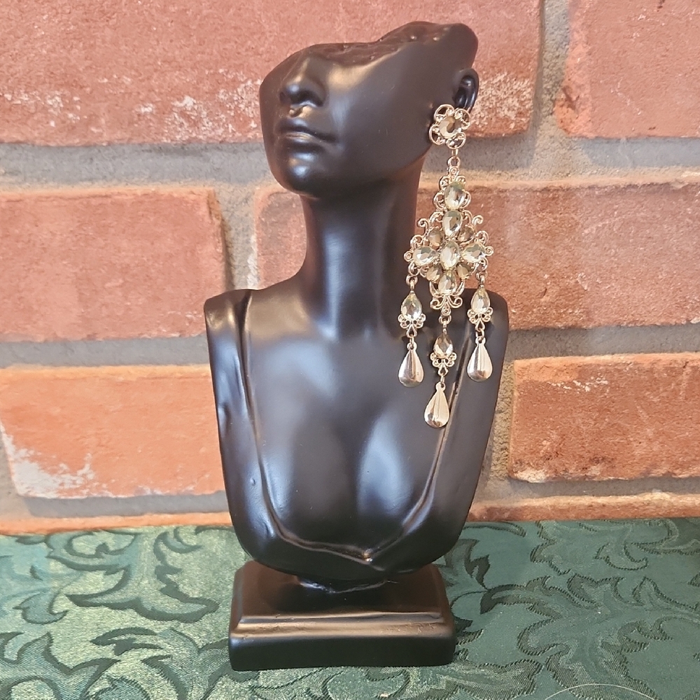 Elegant Silver Chandelier Earrings